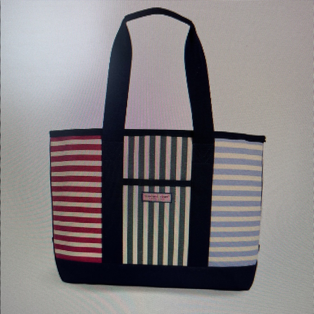 Vineyard Vines large Striped Tote Bag - Navy, Pink, Green, Blue. New! Cute